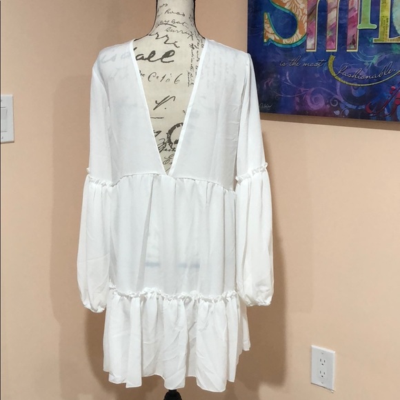 LAST‼️😍STUNNING IVORY WHITE SUMMER- Dress - Picture 7 of 7